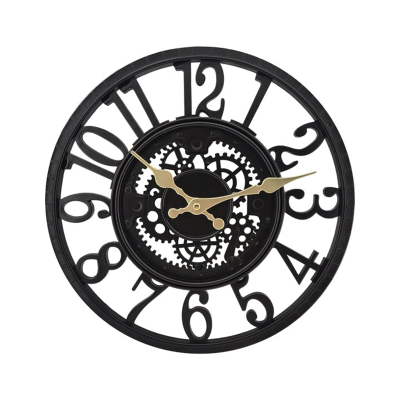 Resin Art Wall Clock - Outdoor Wall Clock Waterproof Retro Resin