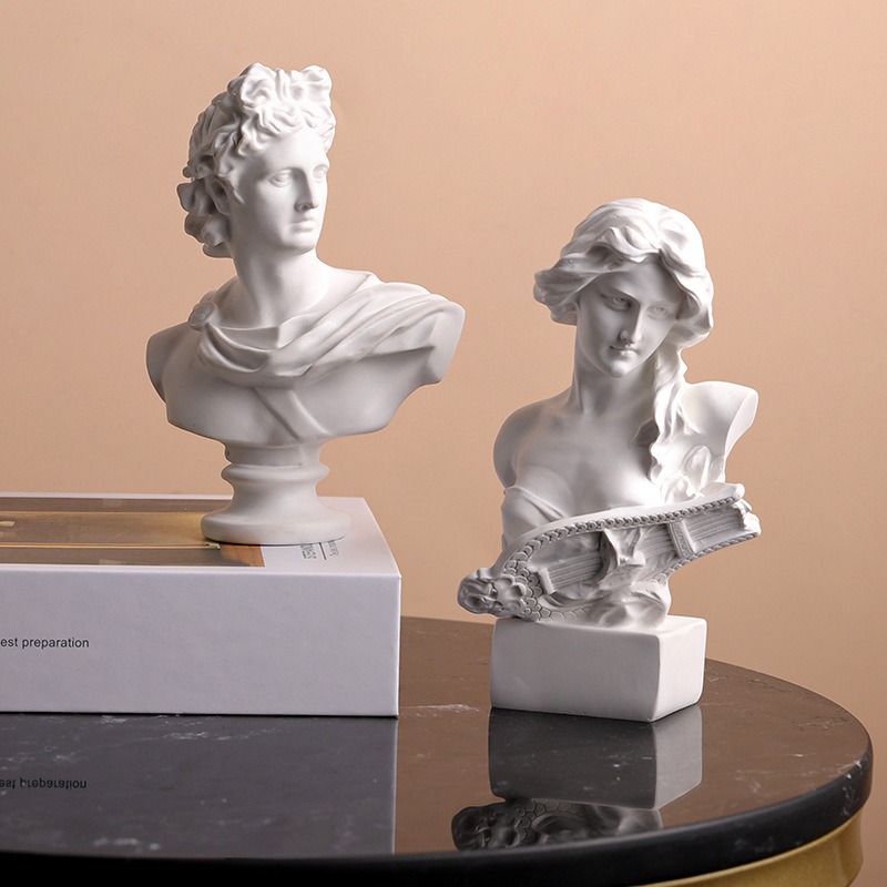 Resin Art Studio - Nordic Greek Character Statue Resin Figurines