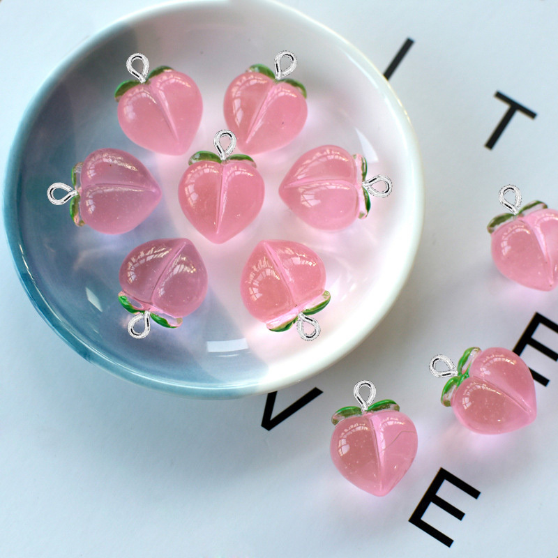 Resin Art Gift Ideas - 10Pcs New Transparent Peach Flat Resin