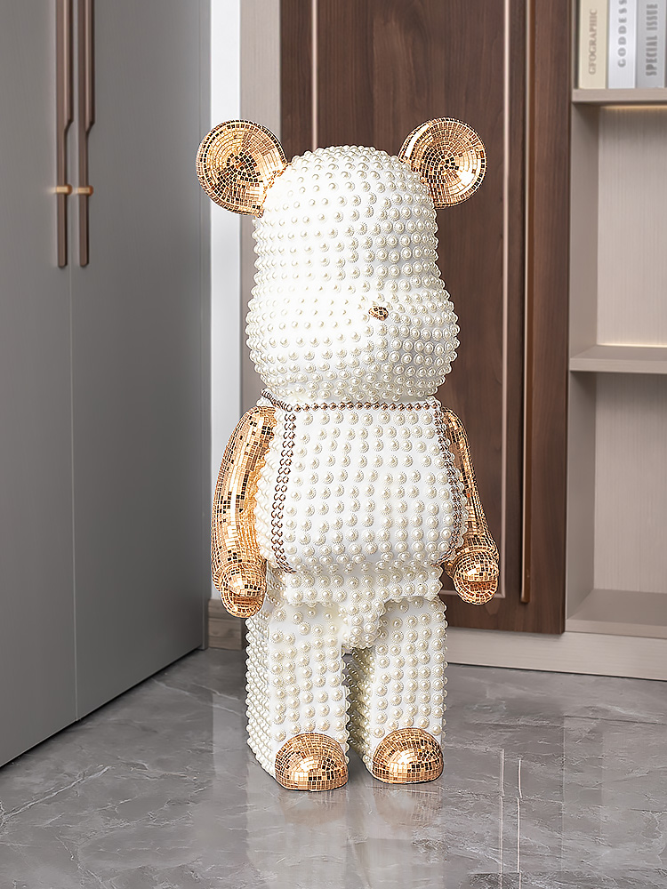 Resin Art In Floor - Cartoon Bear Ornament Home Decor Statues