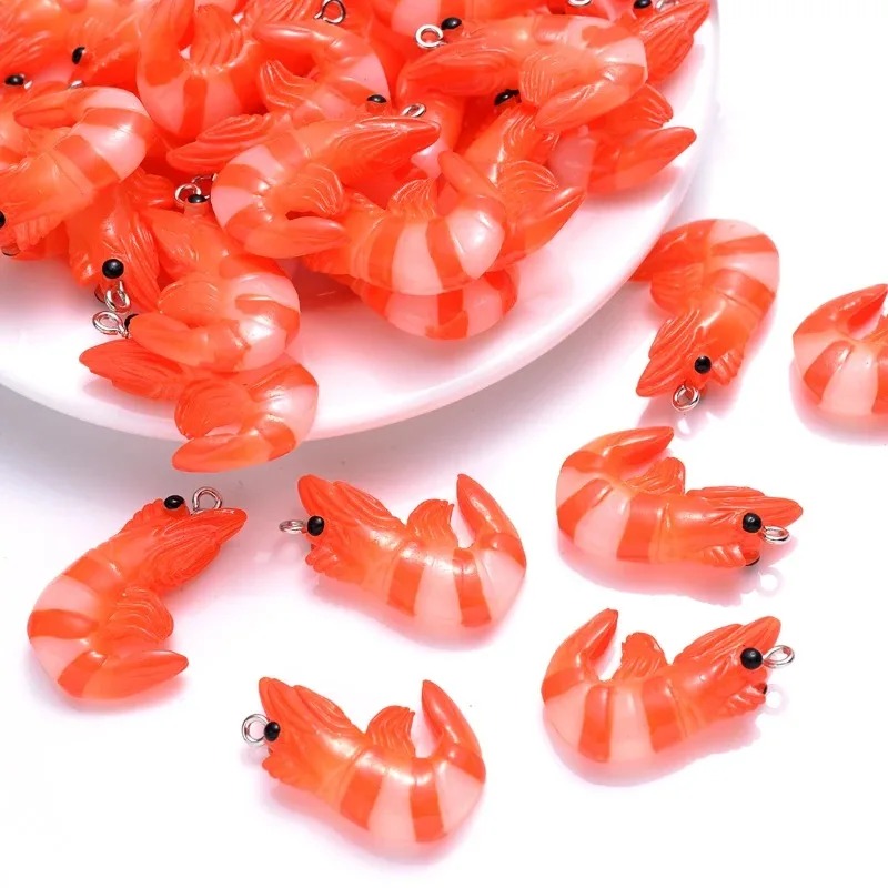 Resin Art Gift Ideas - 10Pcs Acrylic Resin Cartoon Seafood Charms