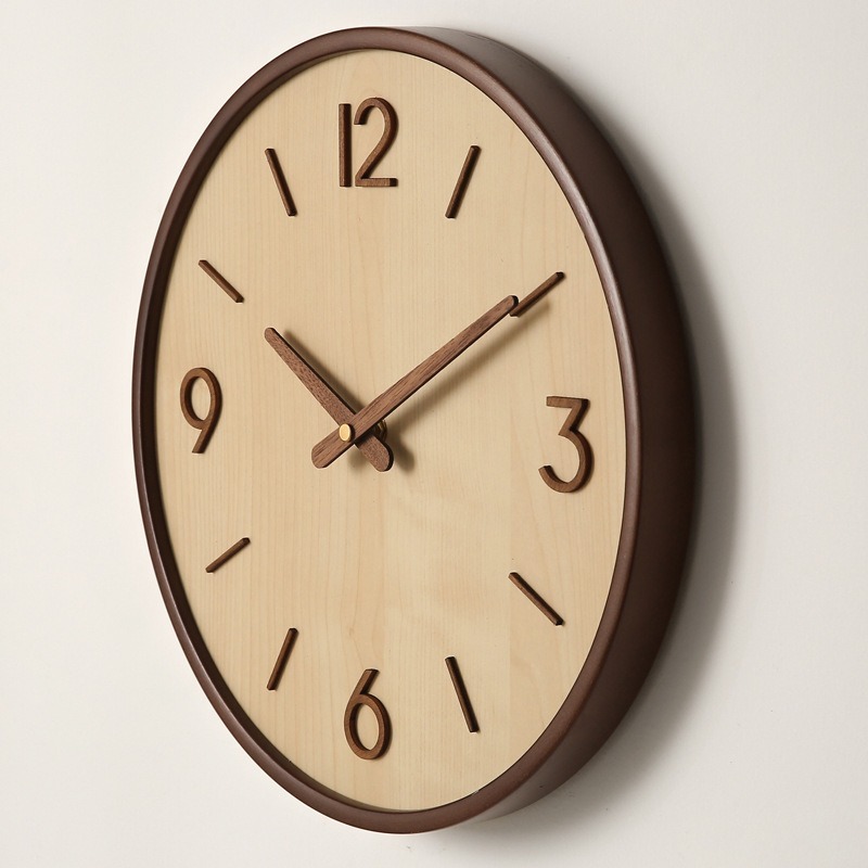 Resin Art Wall Clock - Modern Wooden Silent Art Wall Clocks