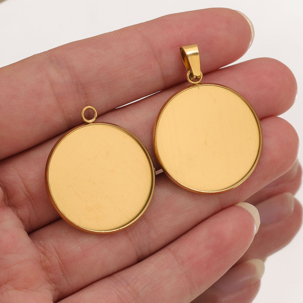 Resin Art Gift Ideas - 10pcs Stainless Steel Gold Pendants Resin