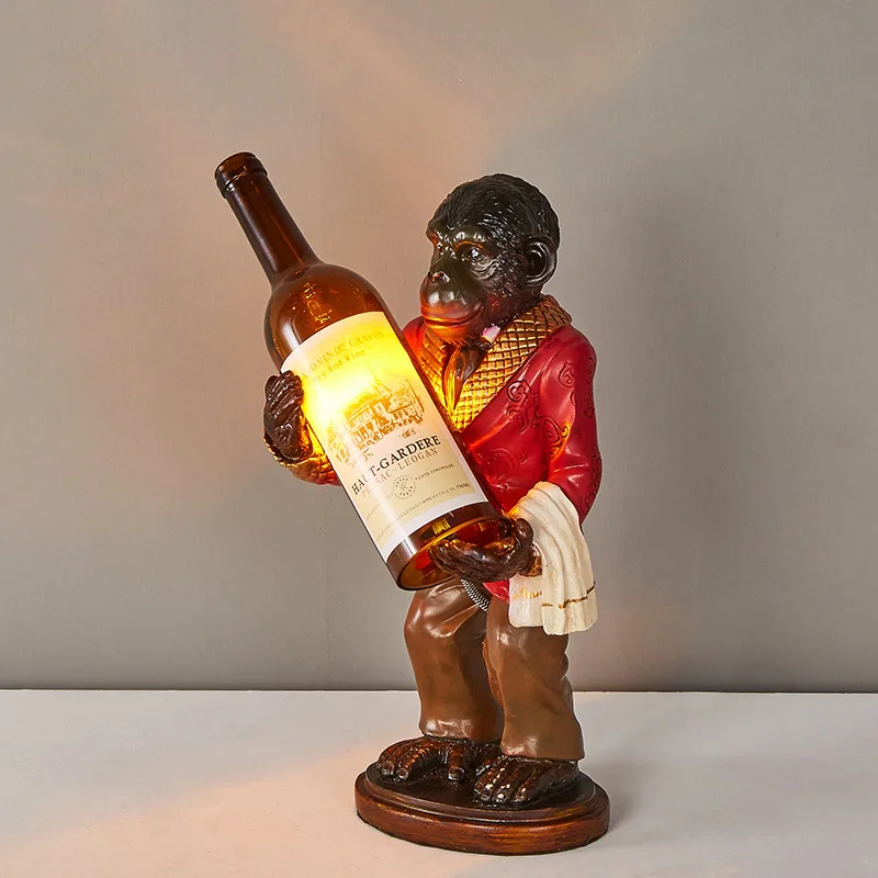 Resin Art In Floor - Retro Monkey Lamp Vintage Resin Table