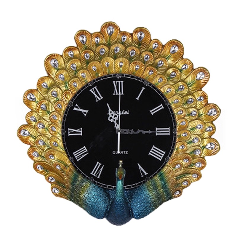 Resin Art Wall Clock - Vintage High-End Decorative Wall Clock, American
