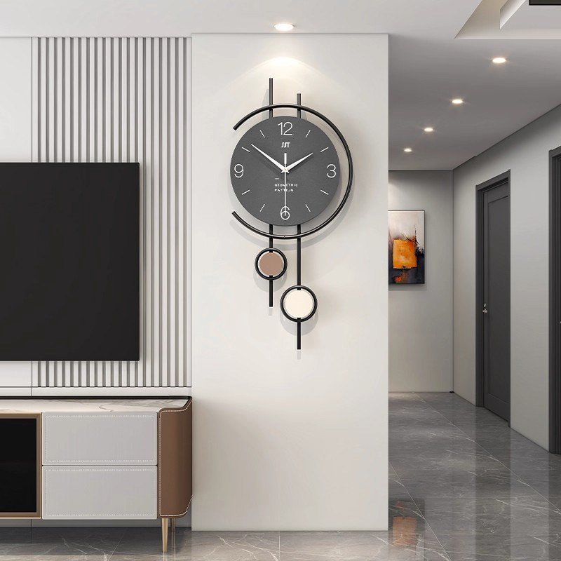Resin Art Wall Clock - Aesthetic Interior Wall Watch Restaurant Nordic