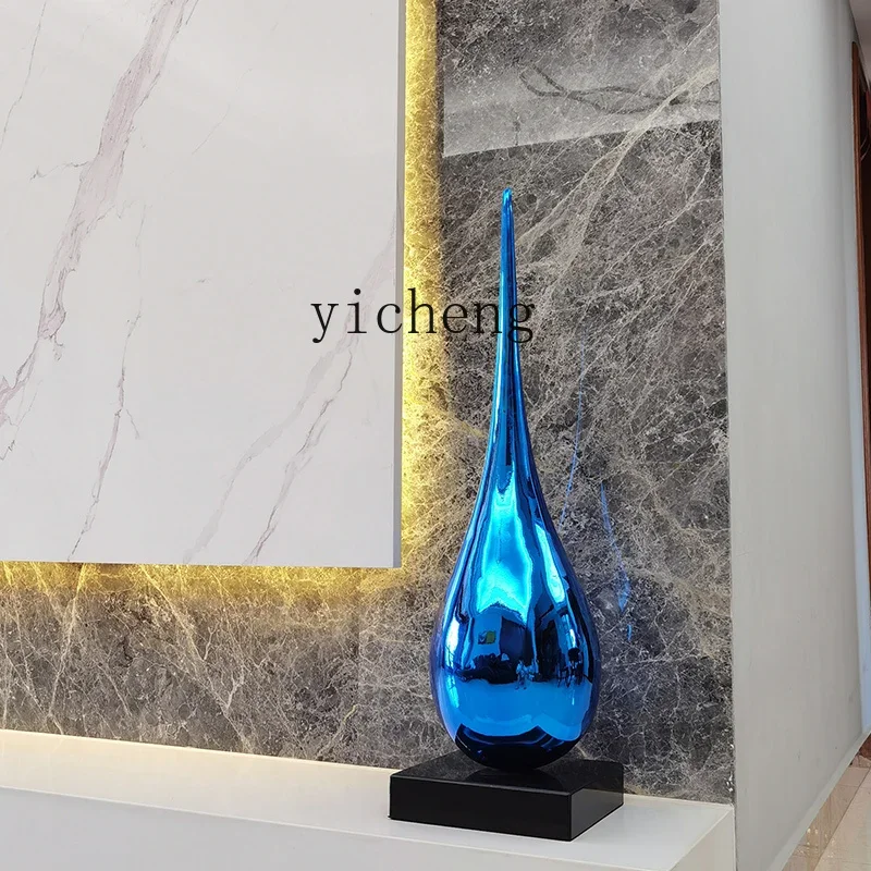 Resin Art In Floor - TQH-i7.7 living room floor-to-ceiling ornament TV