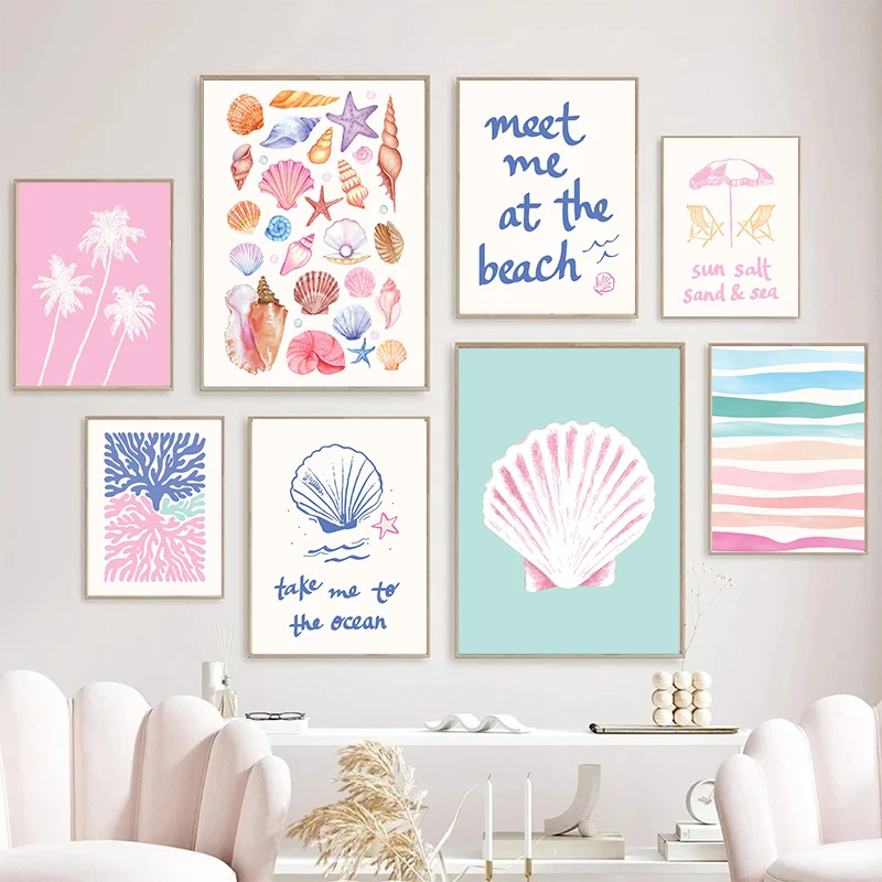Resin Art On Wall - Coastal Gallery Wall Art Summer Sea