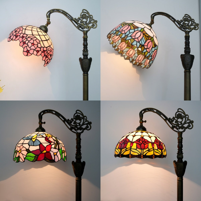 Resin Art In Floor - Tiffany Floor Lamps Flowers Art Decor