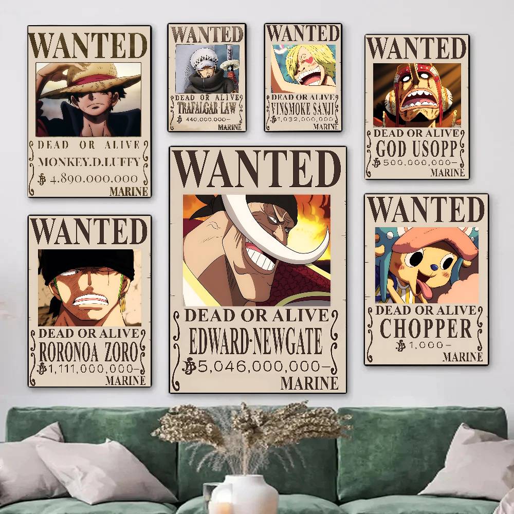 Resin Art On Wall - 2026 Wanted Notice Anime One Piece