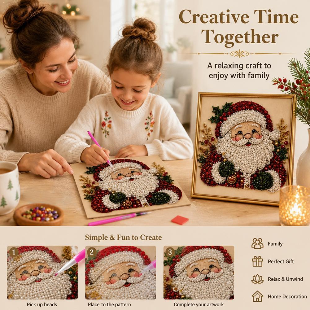 Christmas Santa Claus Pearl Ar - Resin Art Diy recension och pris
