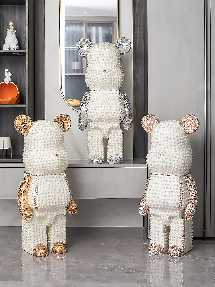Cartoon Bear Ornament Home Dec - Resin Art In Floor recension och pris