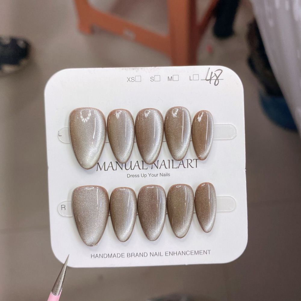 10pc French Almond Shape Cat's - Resin Art Sticker recension och pris