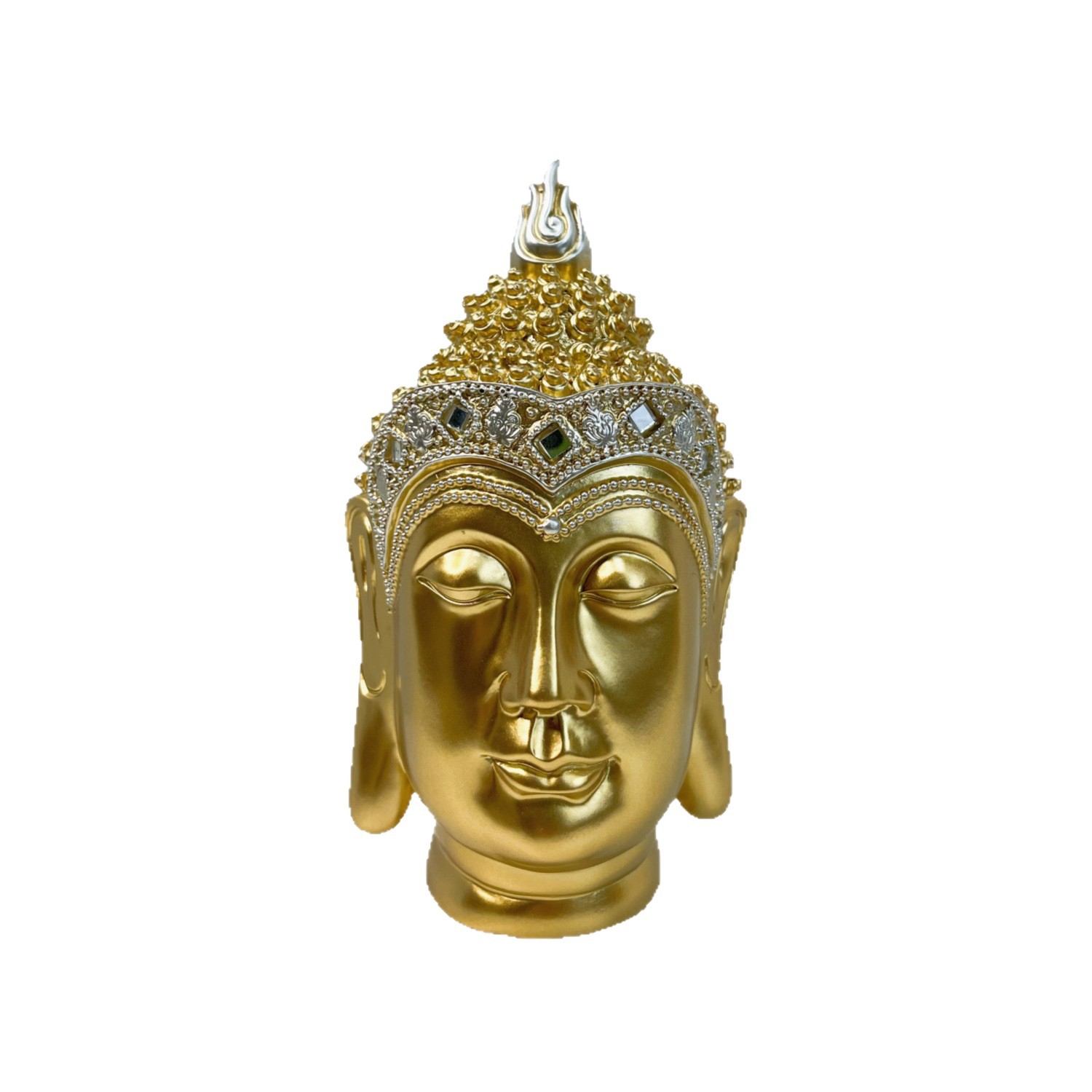 Sakyamuni Buddha Head Statue T - Resin Art India recension och pris