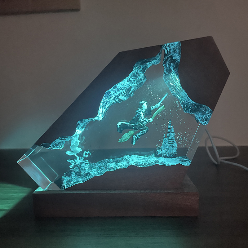 Wood Resin Epoxy Lamp Wizard B - Resin Artist recension och pris