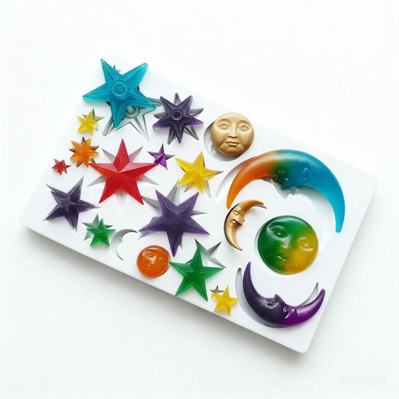 Sun Face Moon Stars Polymer Cl - Resin Art Guide recension och pris