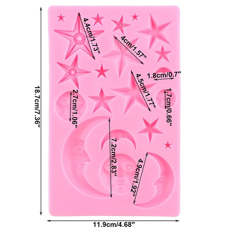 Sun Face Moon Stars Polymer Cl - Resin Art Guide recension och pris