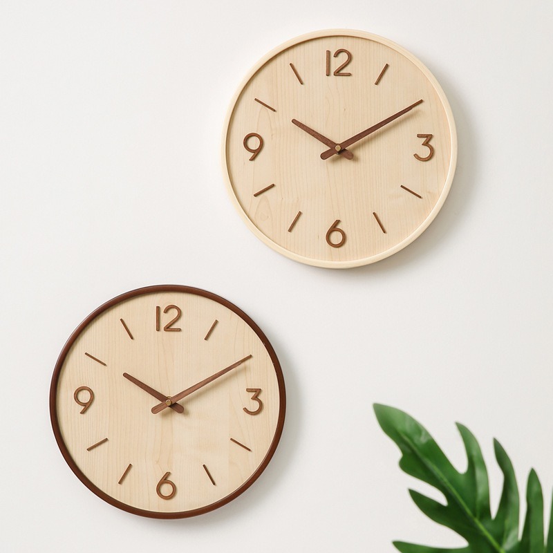 Modern Wooden Silent Art Wall  - Resin Art Wall Clock recension och pris
