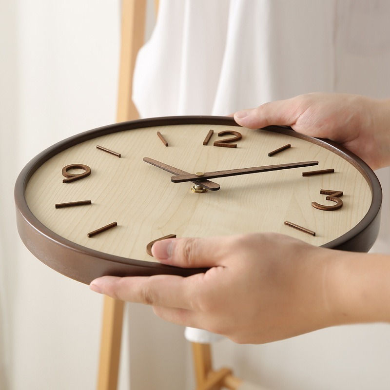 Modern Wooden Silent Art Wall  - Resin Art Wall Clock recension och pris