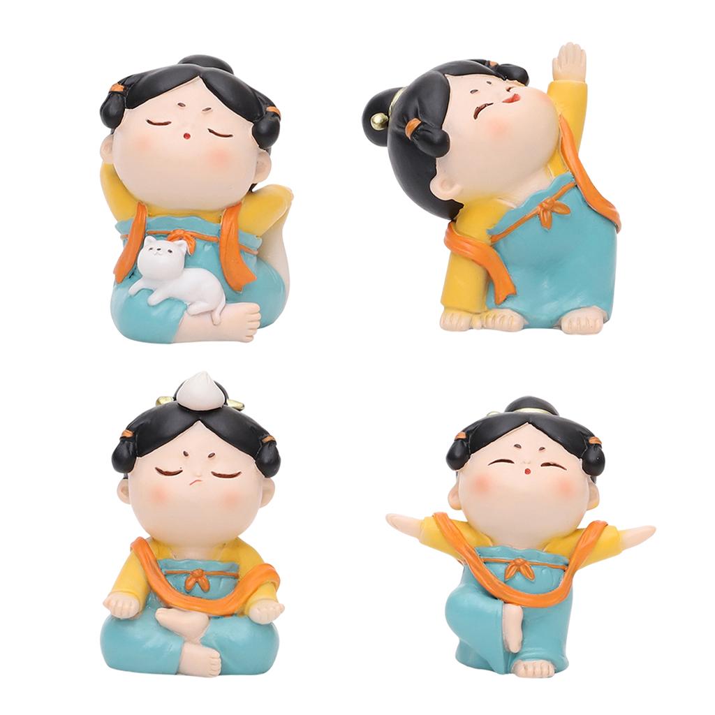 Cute Chinese Lady Yoga Statue  - Resin Art Studio recension och pris