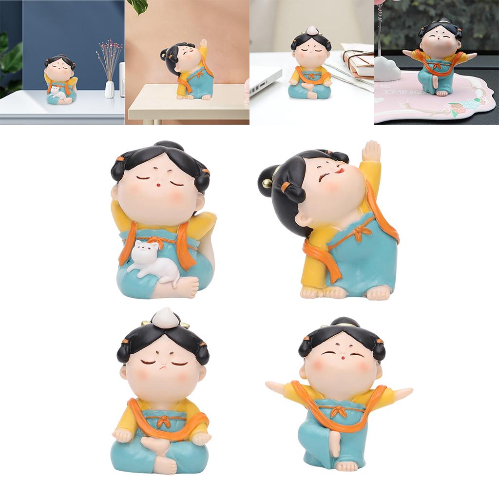 Cute Chinese Lady Yoga Statue  - Resin Art Studio recension och pris