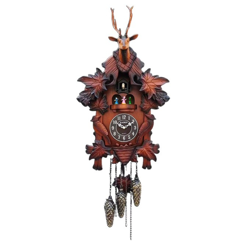 Cuckoo Wall Clock Solid Wood C - Resin Art Wall Clock recension och pris