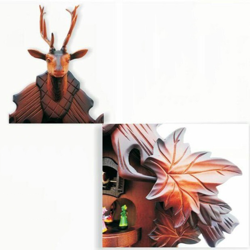 Cuckoo Wall Clock Solid Wood C - Resin Art Wall Clock recension och pris