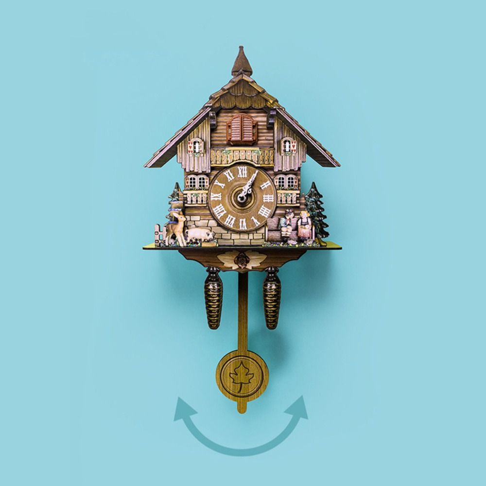 Clock Wall Wooden Wood Pendulu - Resin Art Wall Clock recension och pris