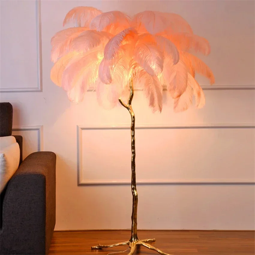 Modern Led Ostrich Feather Flo - Resin Art In Floor recension och pris