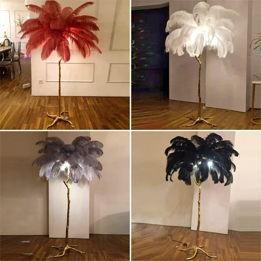 Modern Led Ostrich Feather Flo - Resin Art In Floor recension och pris