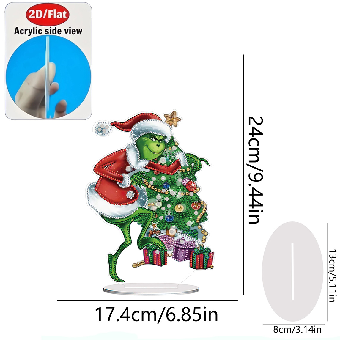 2D / Flat 1pc Fun Christmas Gr - Resin Art On Wall recension och pris