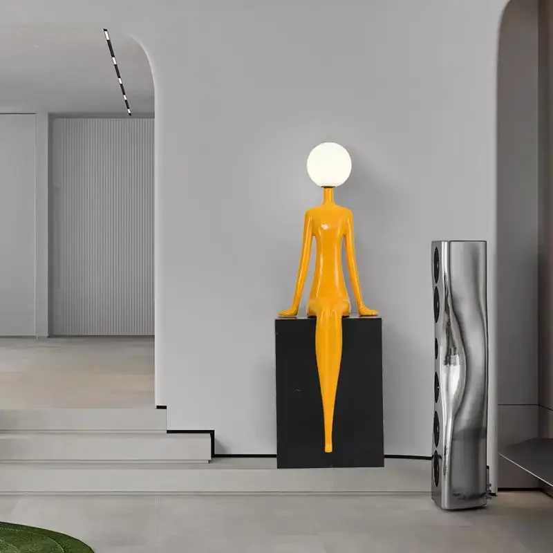 Creative Humanoid Art Sculptur - Resin Art In Floor recension och pris