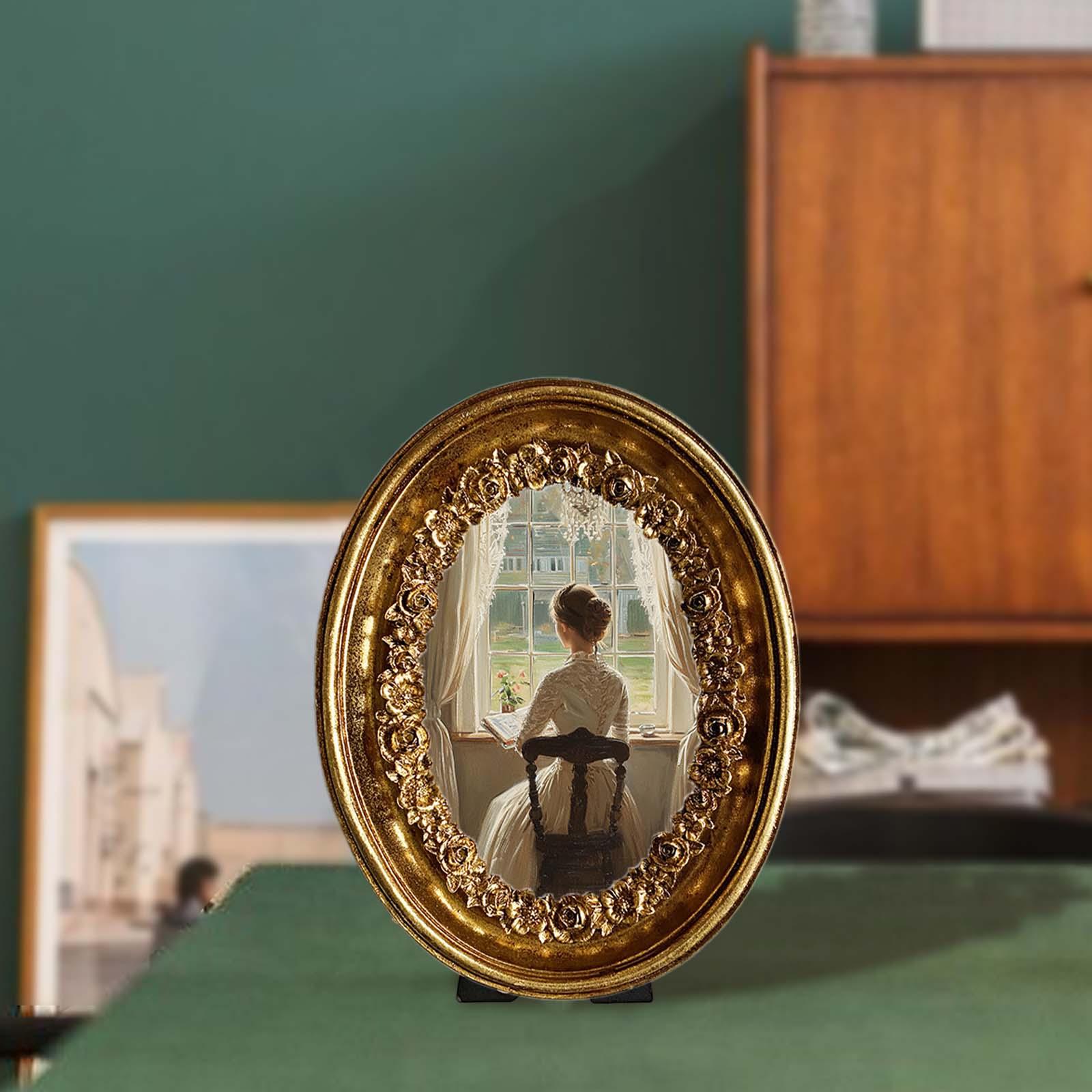 Vintage Oval Photo Frame 5.8x7 - Resin Art Studio recension och pris