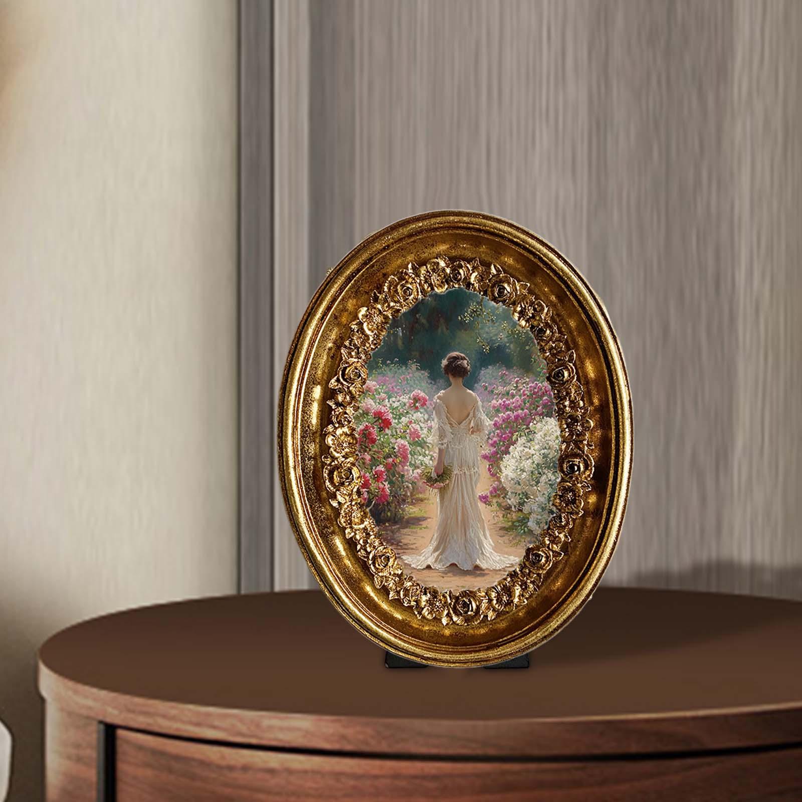 Vintage Oval Photo Frame 5.8x7 - Resin Art Studio recension och pris