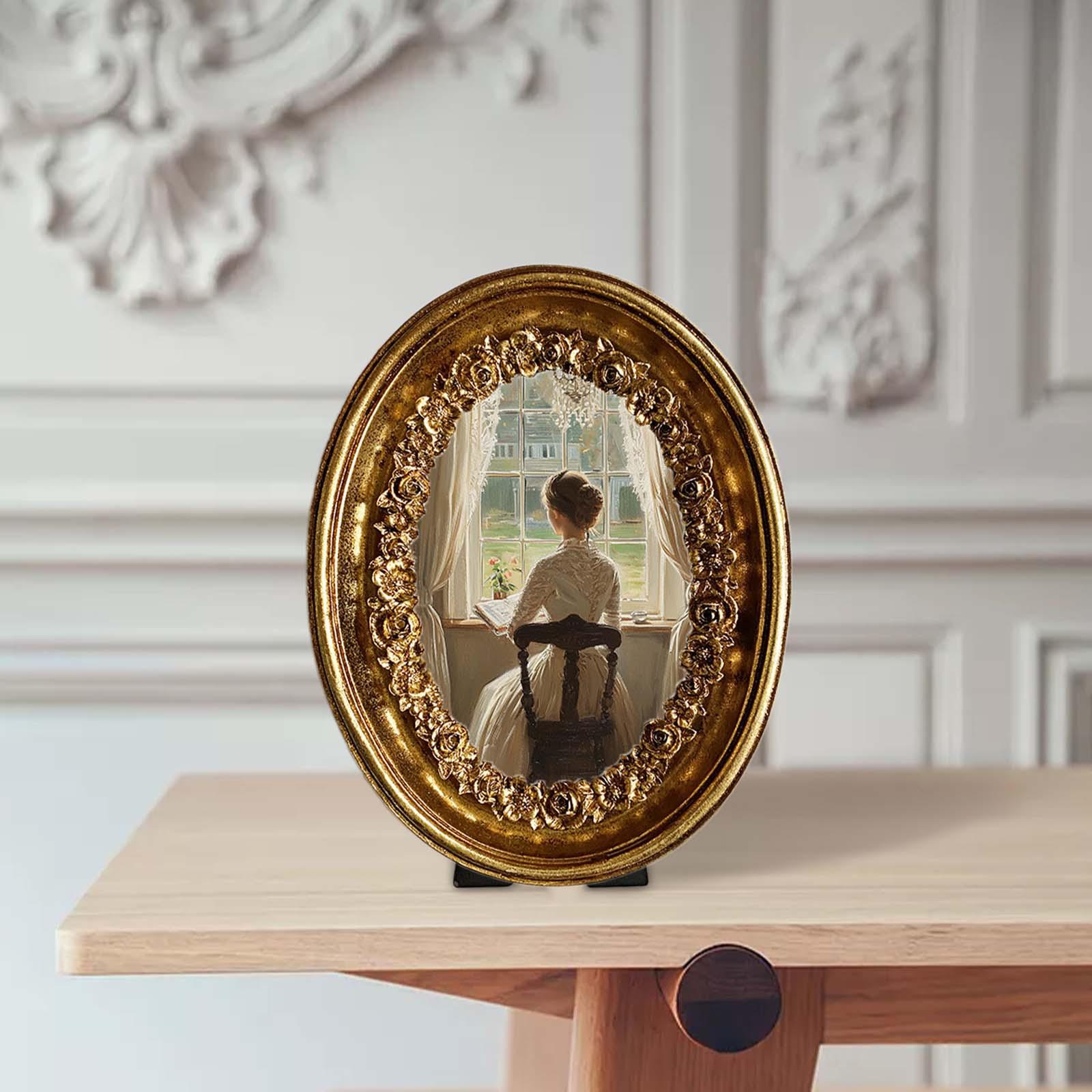 Vintage Oval Photo Frame 5.8x7 - Resin Art Studio recension och pris