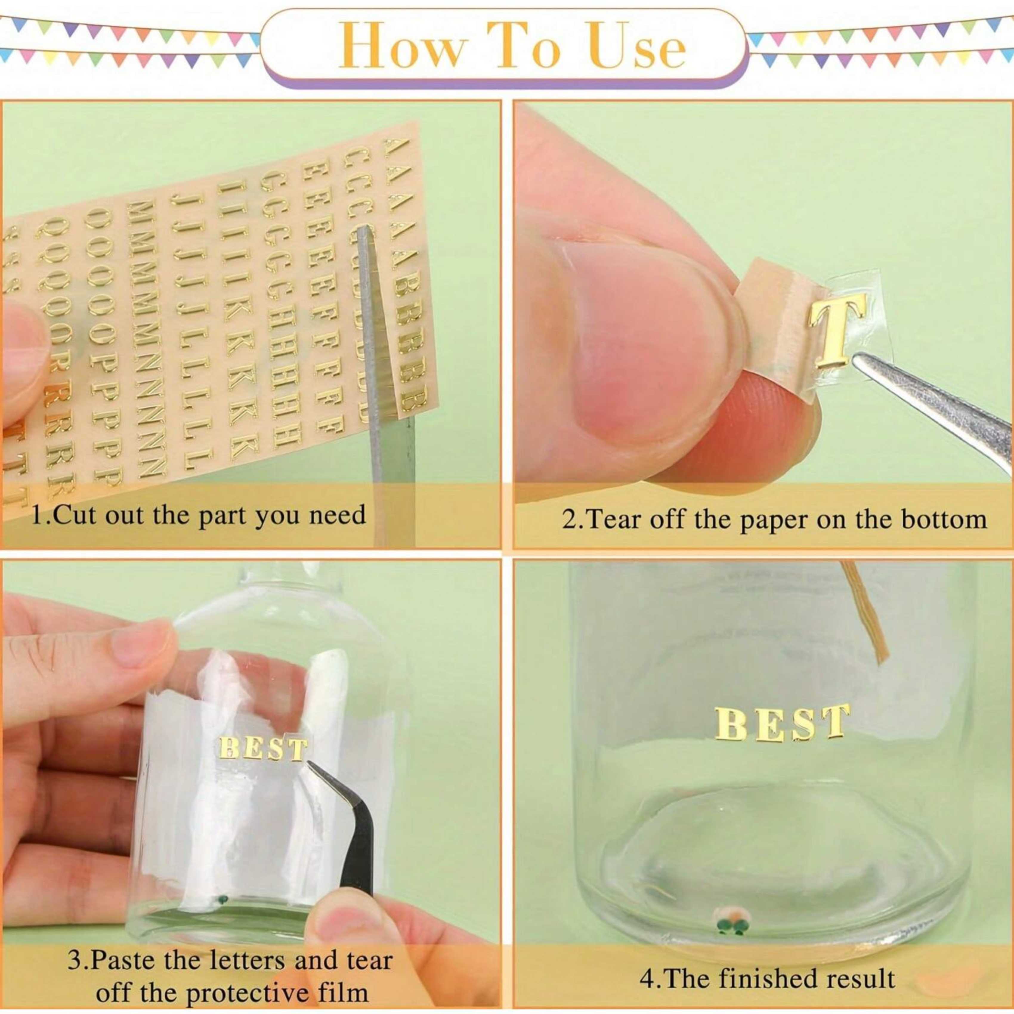 12 Letter Resin Stickers, Mini - Resin Art Sticker recension och pris