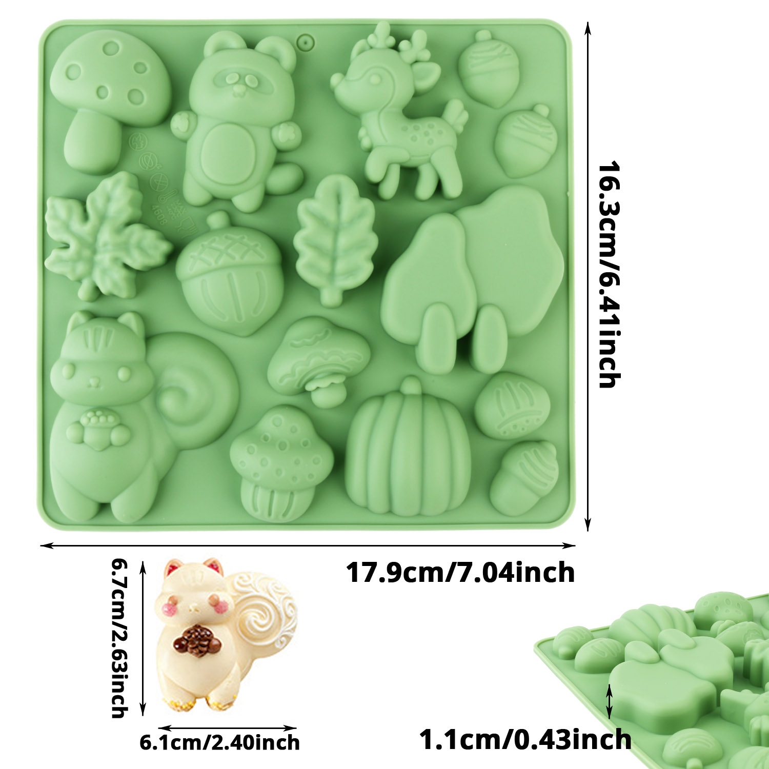 1 Silicone Cake Mold in the Sh - Resin Art Guide recension och pris