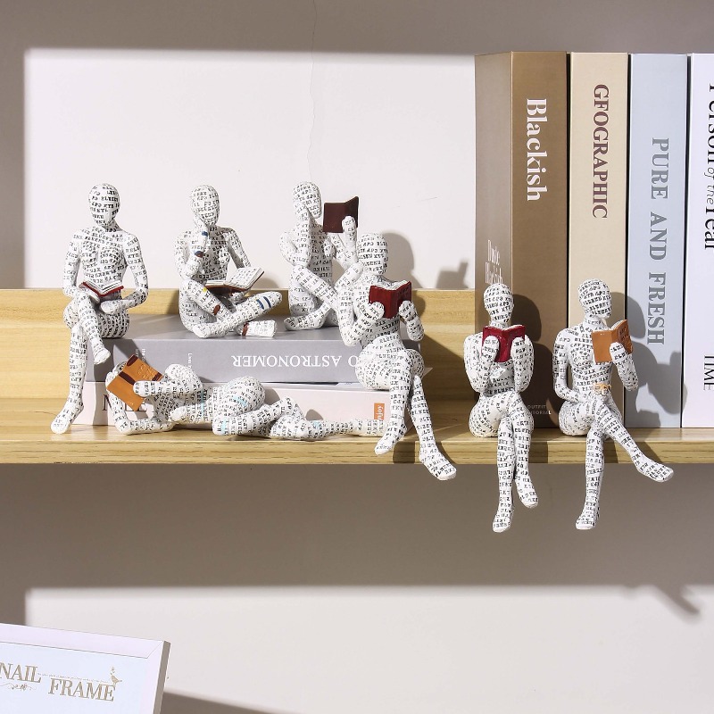 1pc Mini Reading Female Image  - Resin Art Images recension och pris