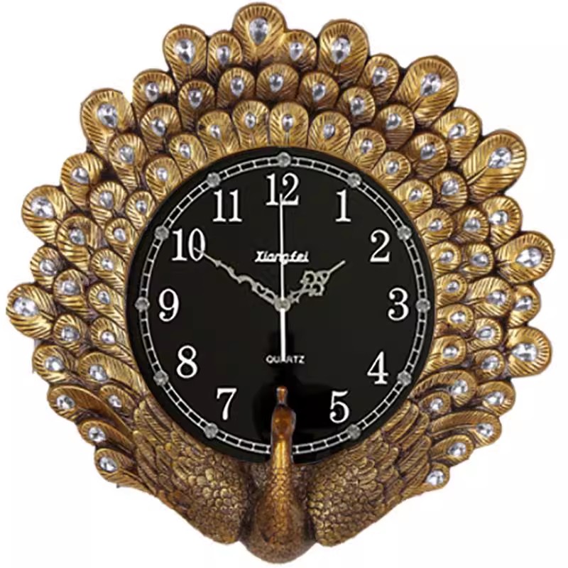 Vintage High-End Decorative Wa - Resin Art Wall Clock recension och pris