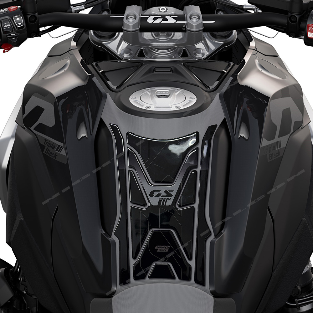For BMW R 1300 GS Triple Black - Resin Art Sticker recension och pris