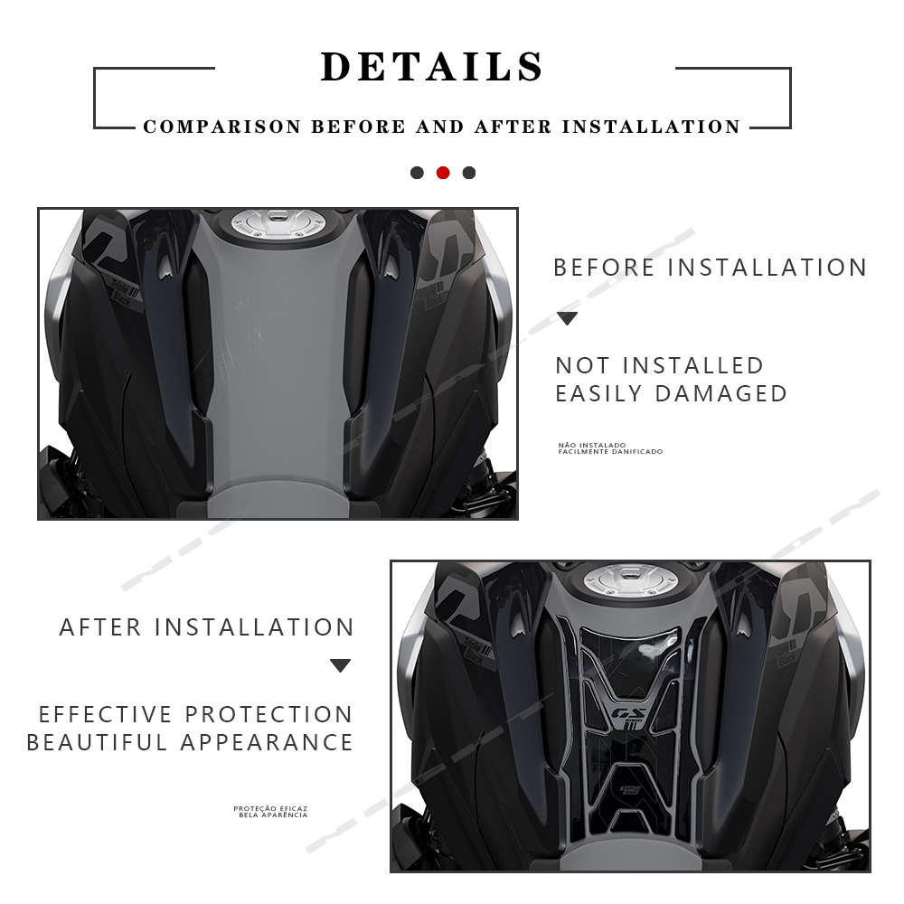 For BMW R 1300 GS Triple Black - Resin Art Sticker recension och pris