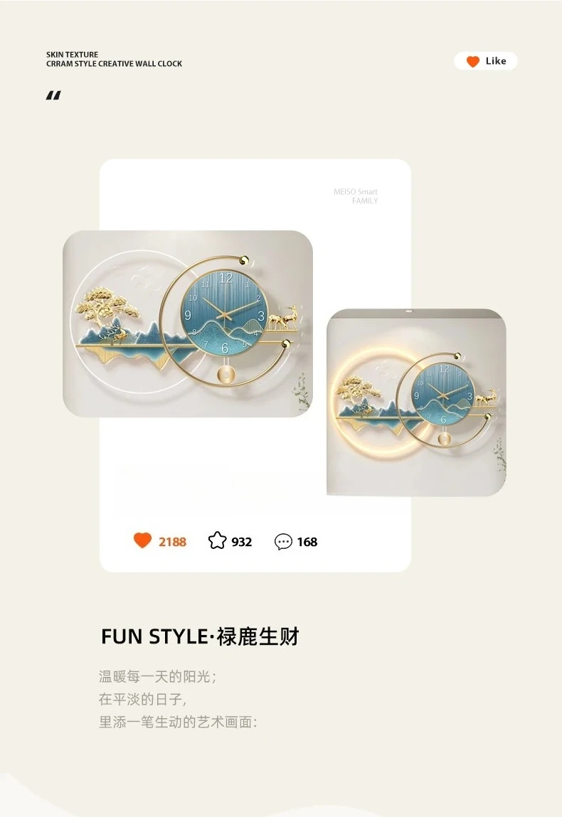 Art Mural Wall Clocks Luxury D - Resin Art Wall Clock recension och pris