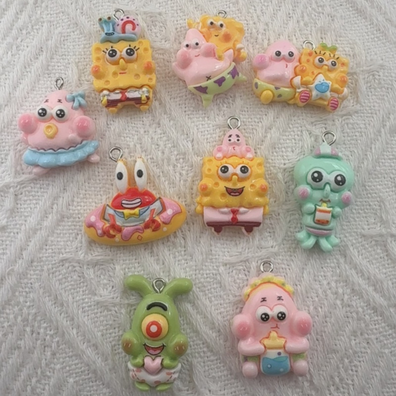 10pcs cartoon resin pendant, D - Resin Art Gift Ideas recension och pris