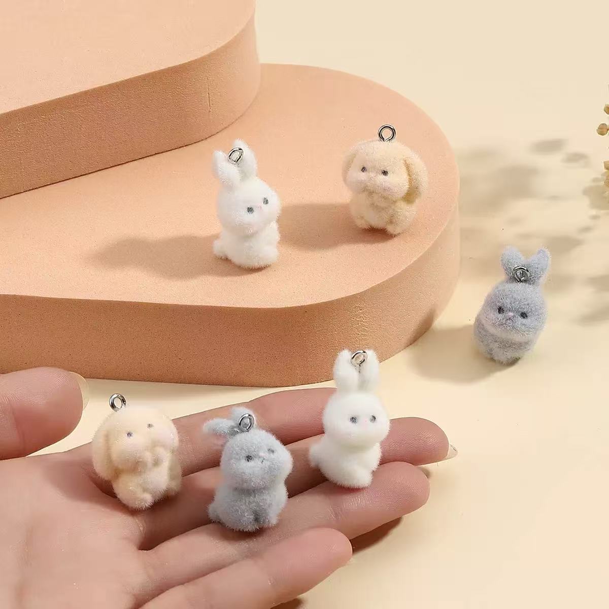 10pcs Flocking Little Rabbit R - Resin Art Gift Ideas recension och pris