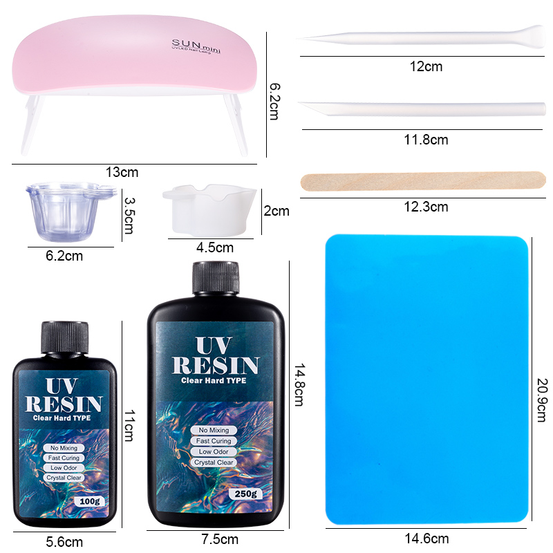 100g/250g Clear UV Resin Hard  - Uv Resin Clear Hard recension och pris
