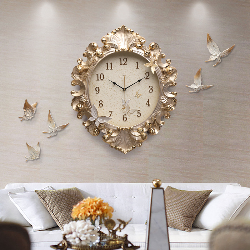 European Style Room Wall Clock - Resin Art Wall Clock recension och pris